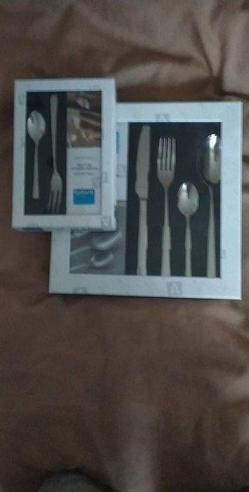 Sztućce amefa palmon zestaw obiadowy i deserowy