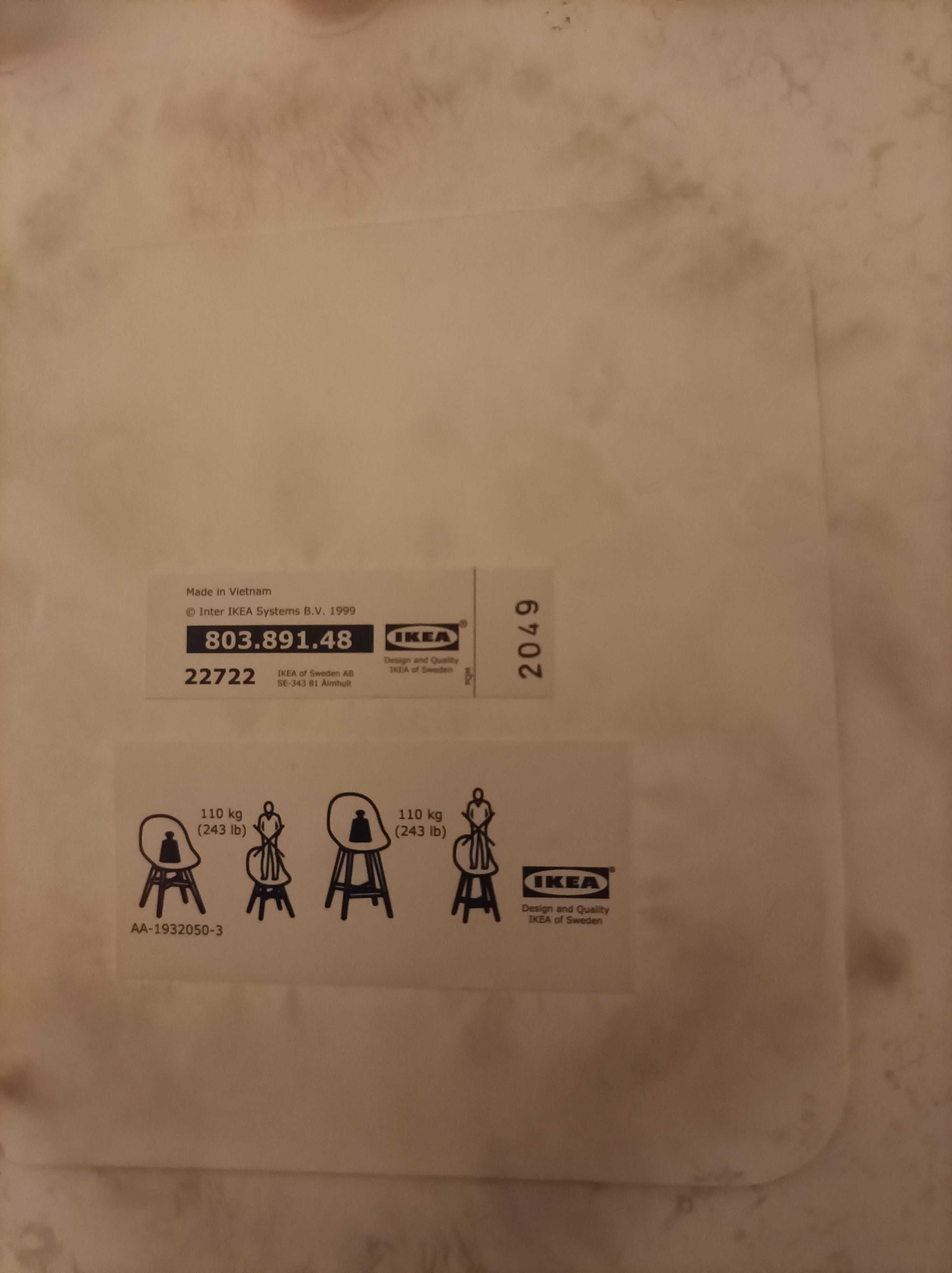 Krzesła do jadalni salonu 6 szt  ikea FANBYN