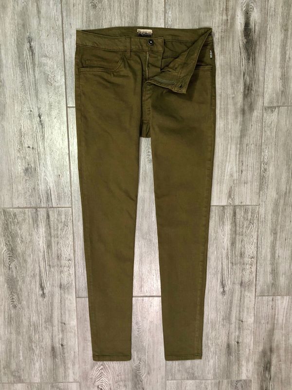 Napapijri Jeansy Męskie Khaki Logowane r. W31