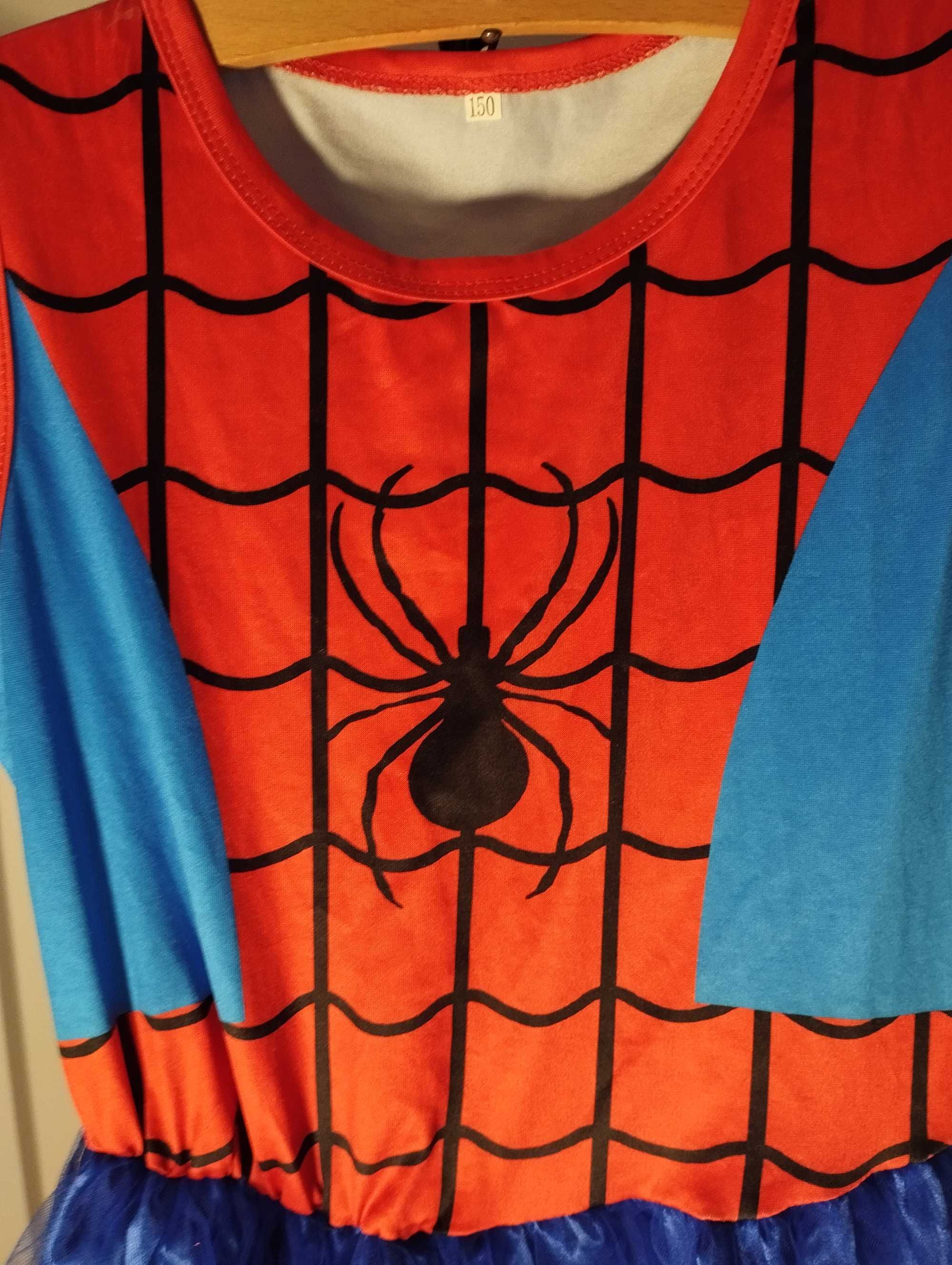 Strój sukienka Spiderman ka r 146/152 tiul