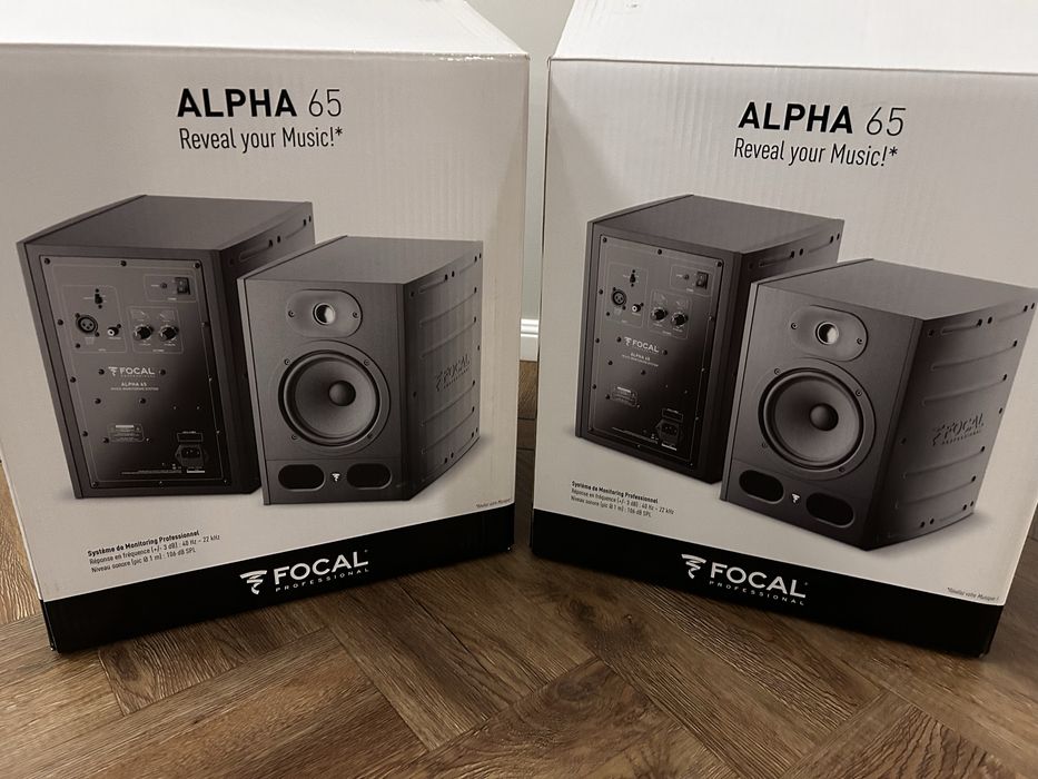 Focal Alpha 65 głośniki aktywne z podstawkami podłogowymi