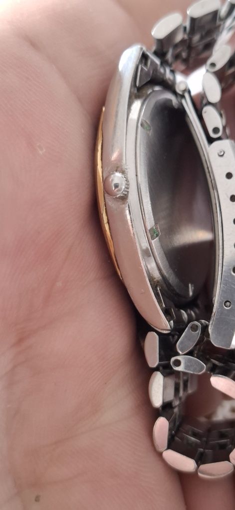 Relógio tissot quartz caixa aco ouro