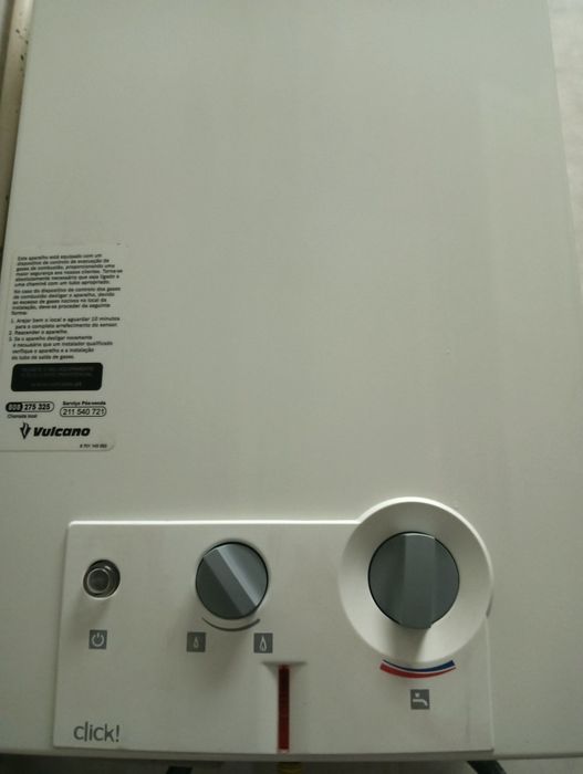 Vendo esquentador Vulcano 11L Gás de Botija a pilhas
