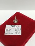 Złoty wisiorek z białego złota z brylantem, złoto 333