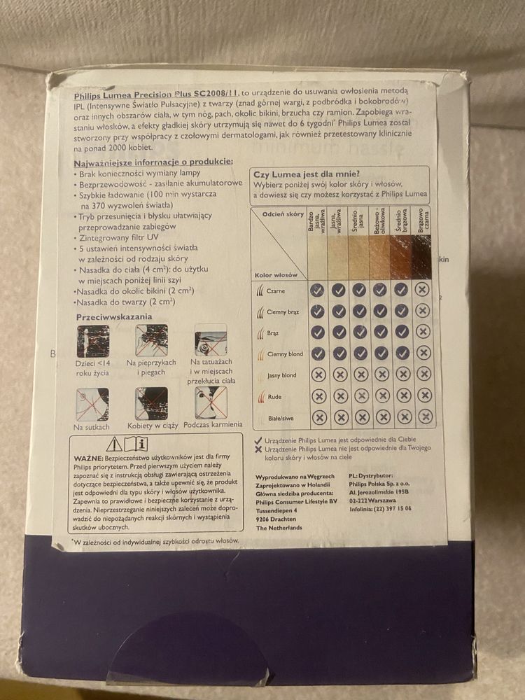 Depilator laserowy Philips Lumea SC2008/11