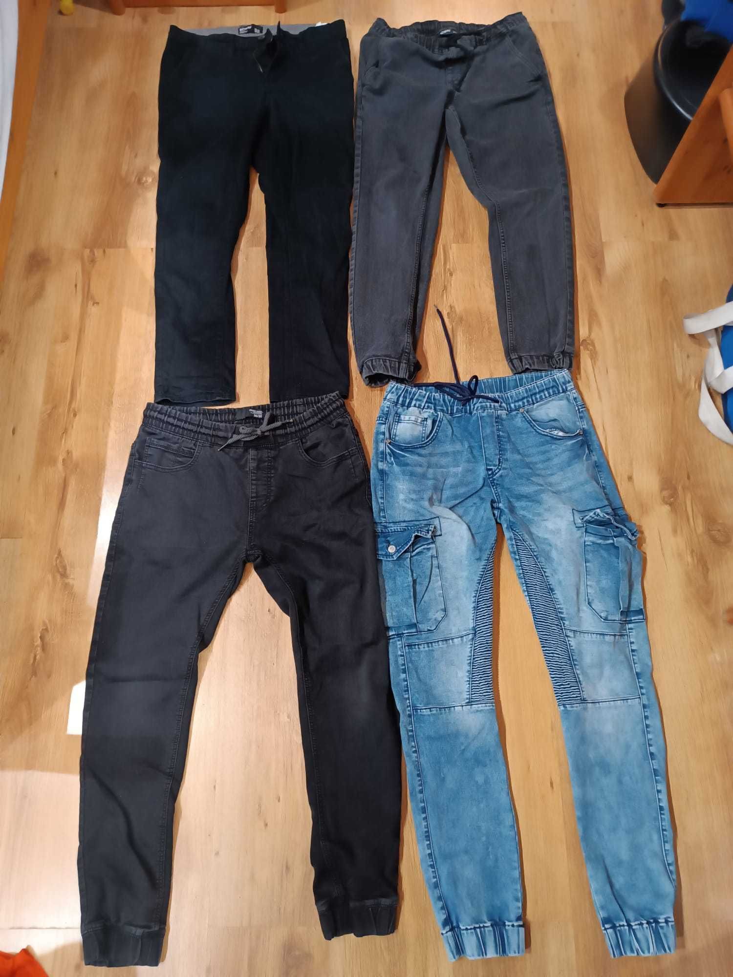 Spodnie dżinsowe i wizytowe męskie roz 30-32