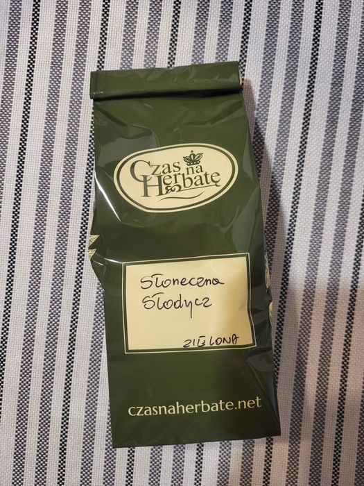 Herbata zielona słoneczna słodycz czas na herbatę