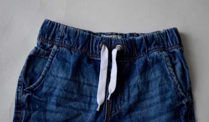 xlo NEXT Szorty Spodnie 134cm 9lat GUMA JEANSOWE