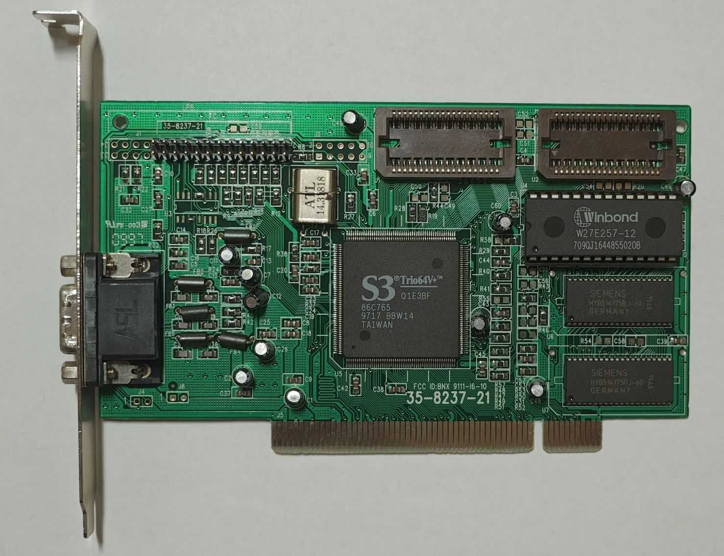 Karta graficzna S3 TRIO64V+ 1MB PCI VGA RETRO stan BDB Winbond