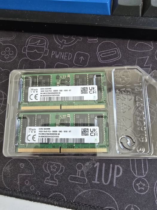RAM DDR 5 SODIMM 32GB (2x16GB) e Intel WiFi 6