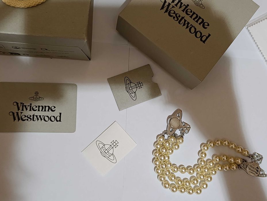 Vivienne Westwood Graziella 3 Row Pearl Bracelet