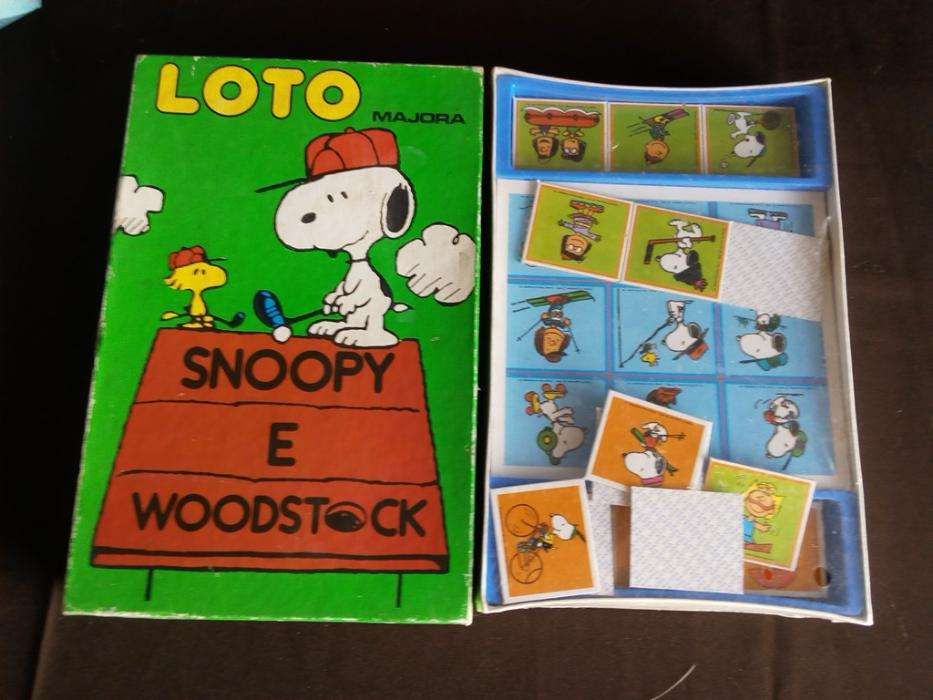 Jogo Vintage Loto Snoopy e Woodstoock marca Majora