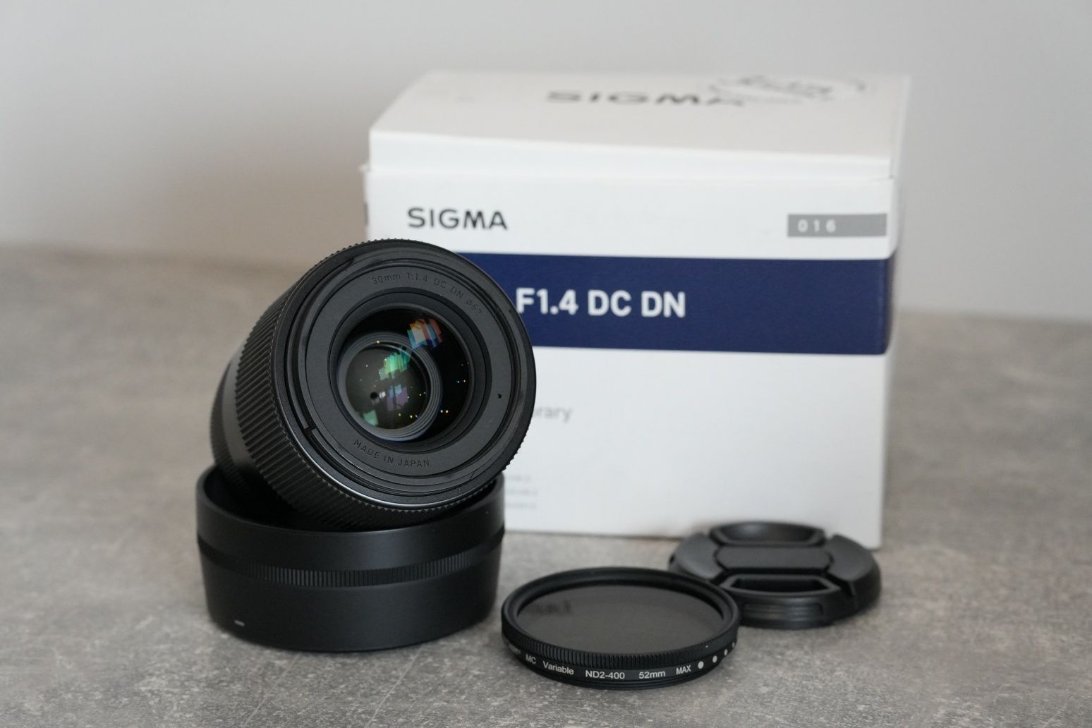 Sigma 30mm f/1.4 DC DN Sony E + osłona i zmienny filtr ND