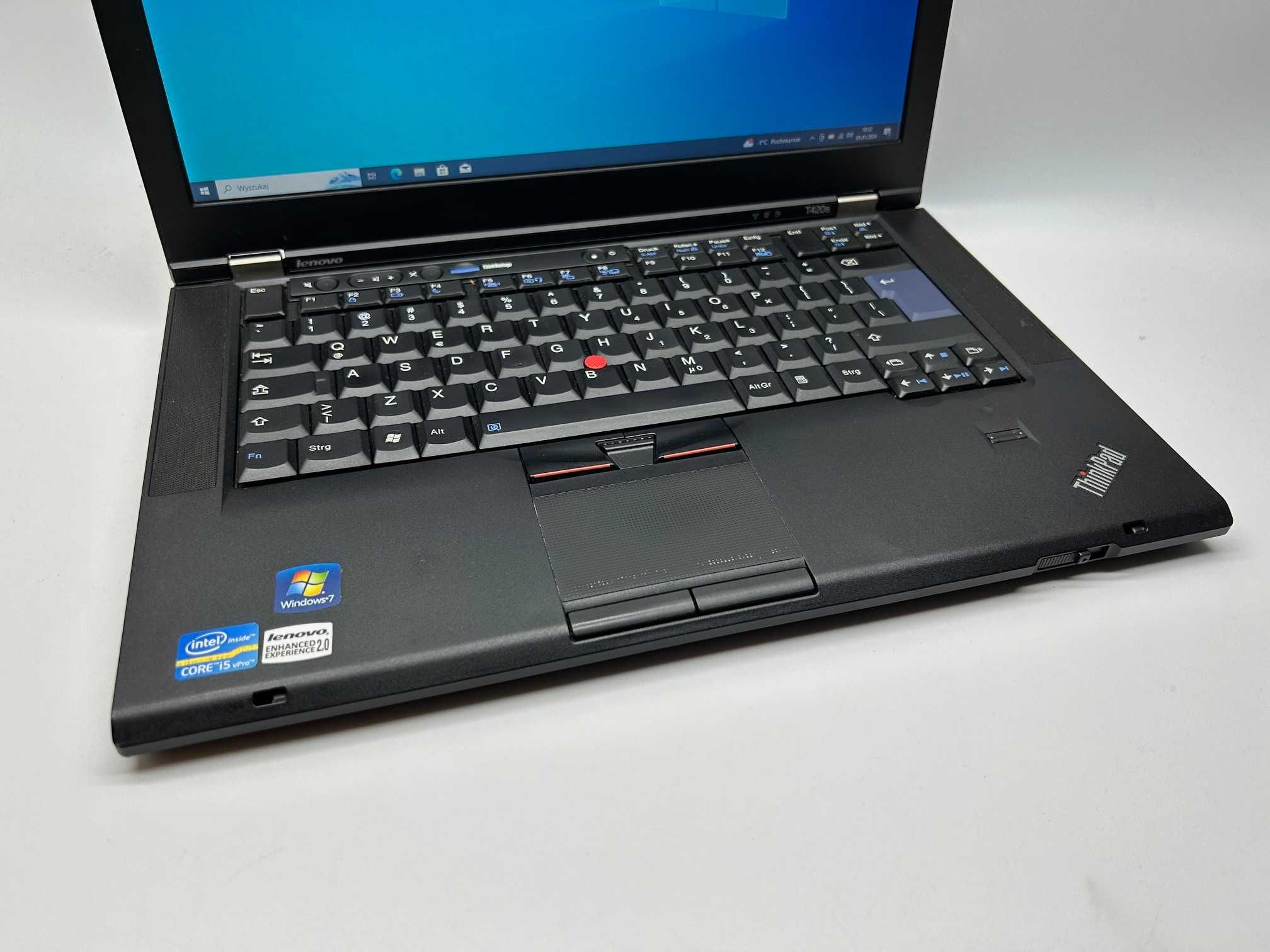 LAPTOP Lenovo T420s Intel i5-2520M 4GB 120GB SSD HD+ FV23%