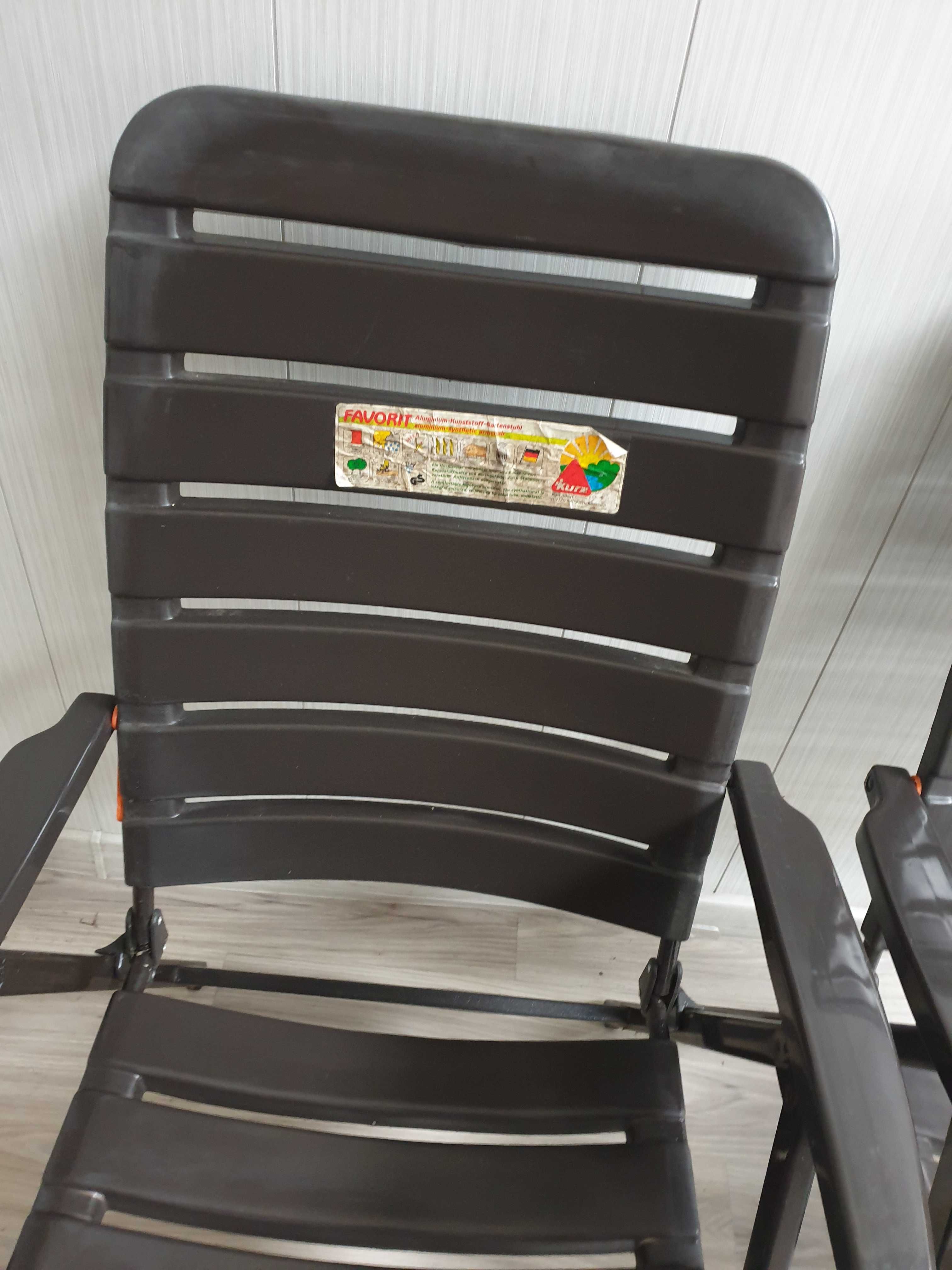 krzesło leżak aluminiowy lekki składany turystyczny KURZ RETRO lata 80