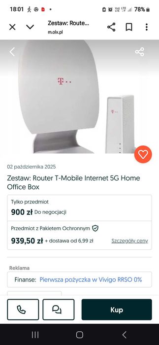 Router T-mobile Internet 5g home Office box