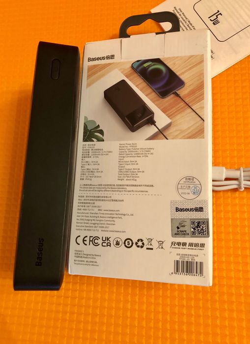 Powerbank павербанк портативный аккумулятор повербанк батарея Baseus