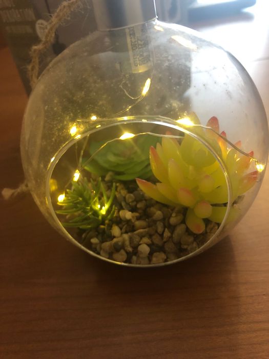 Decoração de pendurar com luzes Led