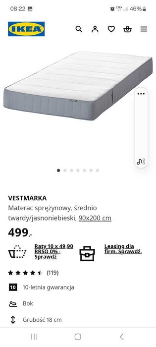 Srzedam nowe łóżko