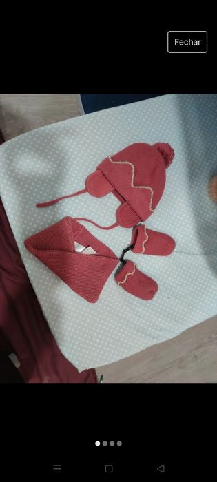 Baby winter set hat gloves and scarf