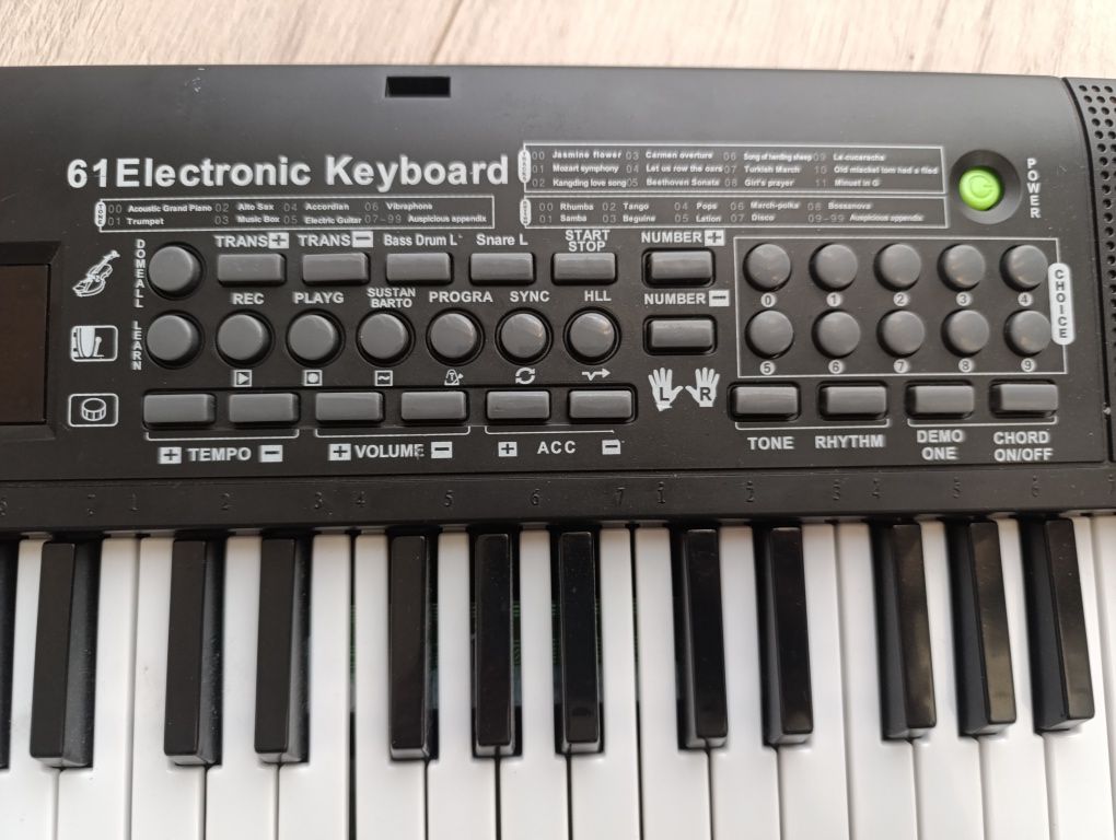 Keyboard electronica organki pianinko
