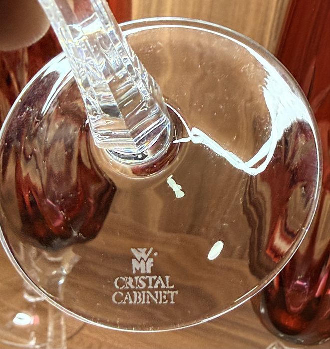 Хрустальные фужеры для шампанского WMF Cristal Cabinet GDR Германия