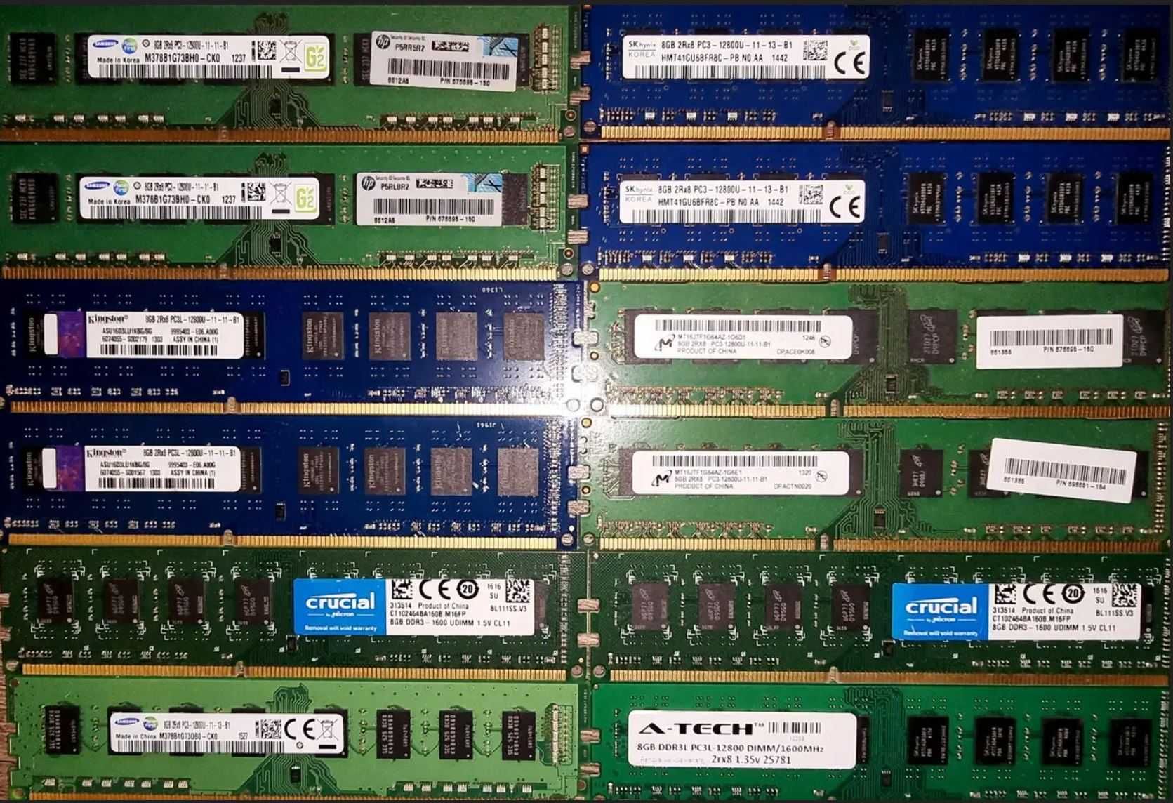 Оперативная память DDR3 DDR2 DDR4 4GB 8GB 16GB для ПК ноутбука