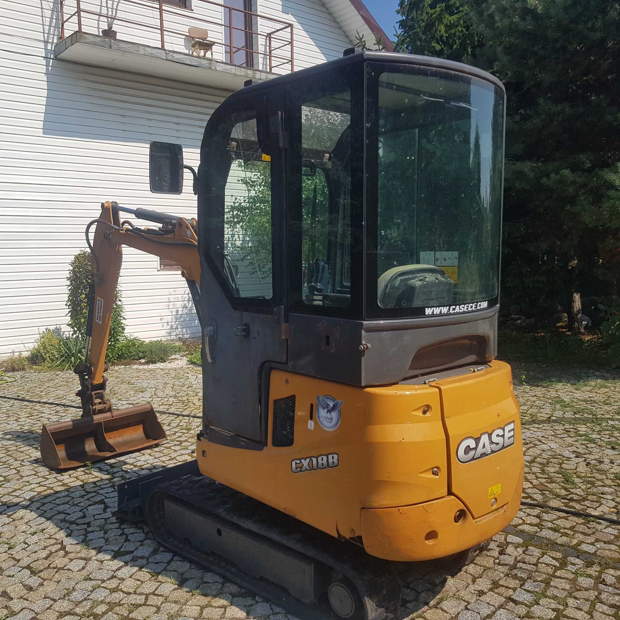 Minikoparka case 18b ,nie kubota yanmar jcb