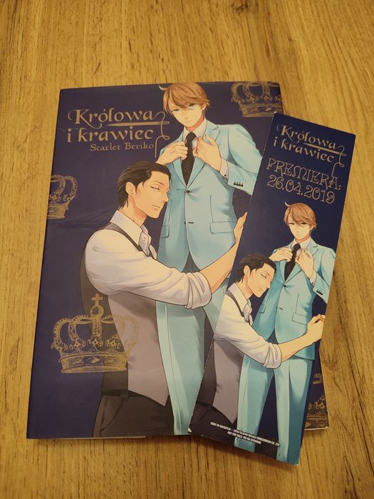 Manga BL Królowa i Krawiec plus zakładka