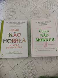 Livro "Como não morrer" mais livro de receitas