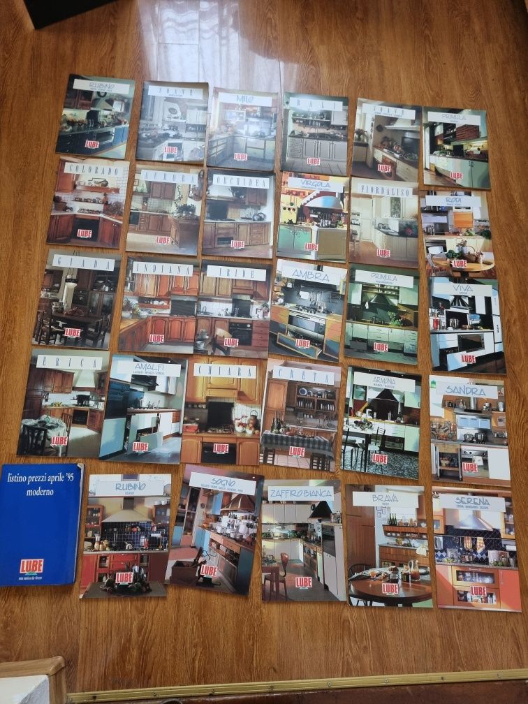 Комплект фірмових каталогів по мебелі LUBE із технічною книгою