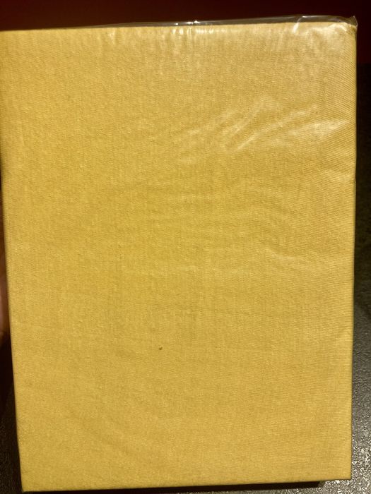 Prześcieradło bawełniane 60x120 żółte/musztardowe