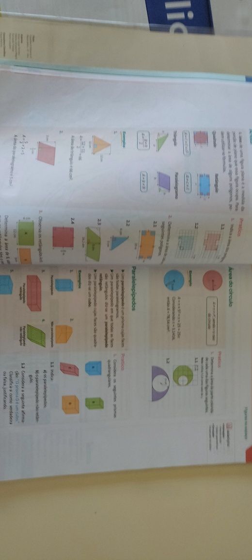 Livro de Matemática 6 ano Click Mat + Livro de exercícios.