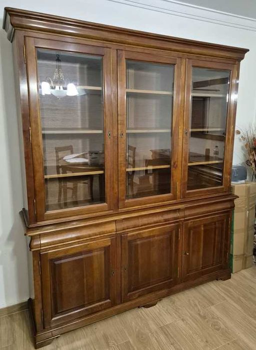Móvel Sala C/Vitrine - Madeira Cerejeira
