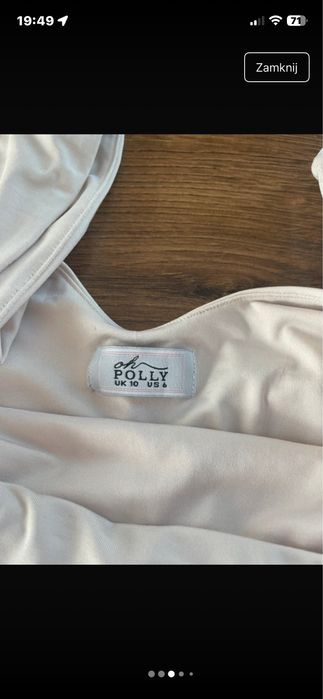 Kremowa sukienka oh polly