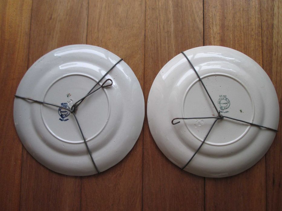 2 Pratos Antigos - Sacavém - Gilman - Decoração REINO
