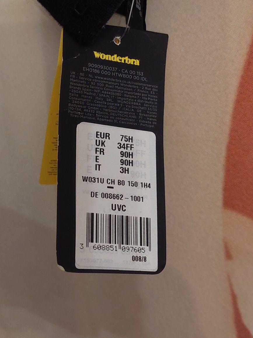 Бюстгальтер wonderbra ultimate strapless push- up 75 H