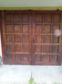 Drzwi garażowe drewniane