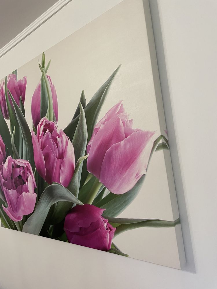 Obraz wydruk na ramie kwiaty 100 cm x 75 cm