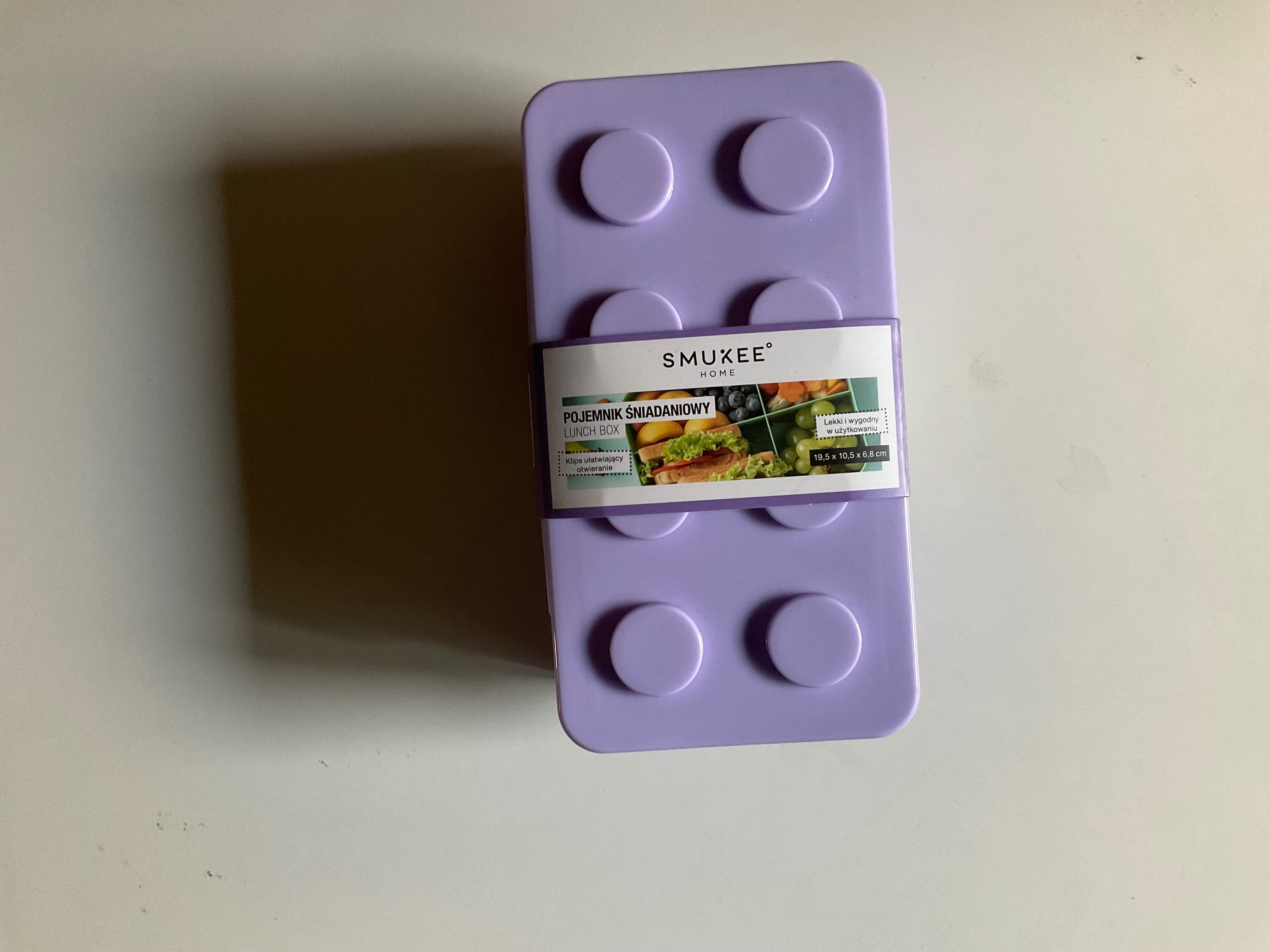 Smukee Pojemnik śniadaniowy jak klocki Lego, nowy