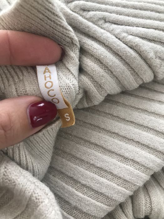 Vestido sahoco bege S