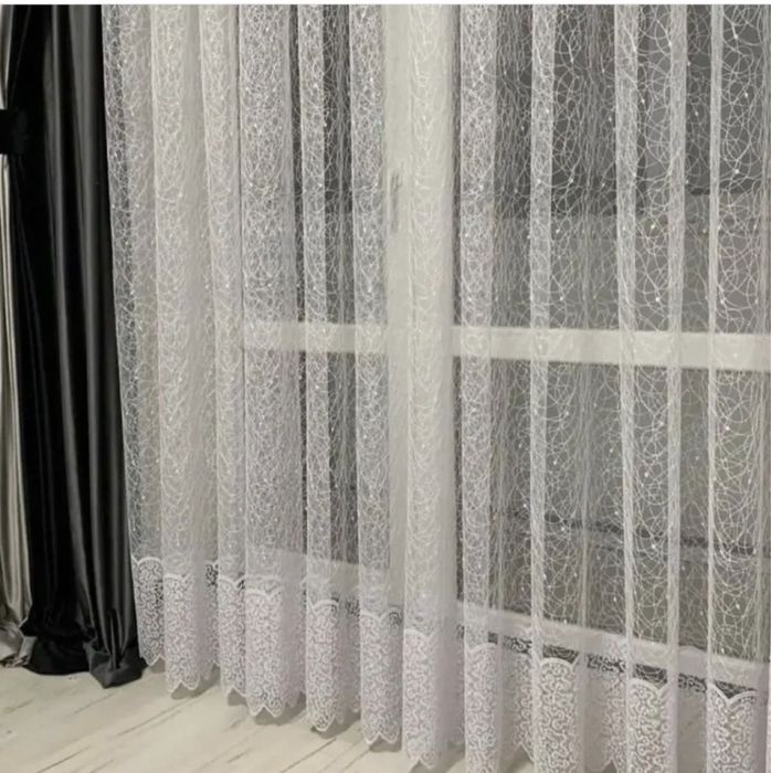 Тюль вишита, турецький фатін