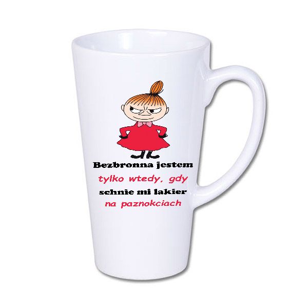 Kubek z nadrukiem Mała Mi,  Śmieszne, BI-LATTE2-MI-034