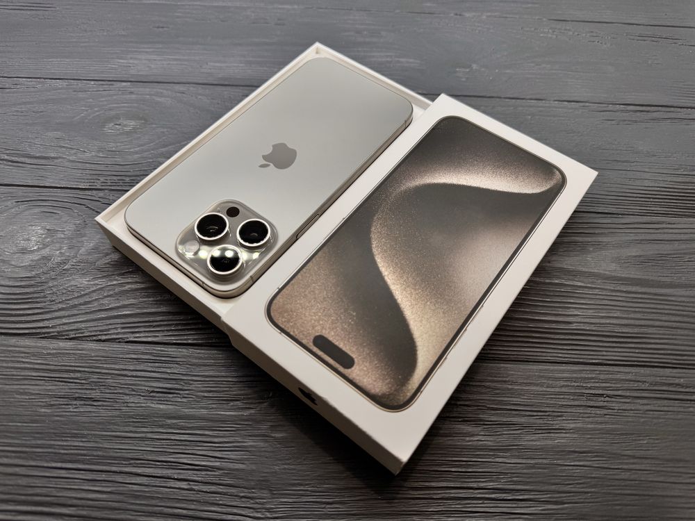 iPhone 15 Pro Max 1tb Natural Titanium фізична Sim Магазин Гарантія