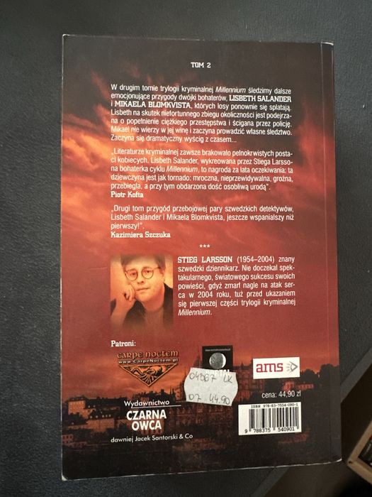 Dziewczyna która igrała z ogniem, Stieg Larsson