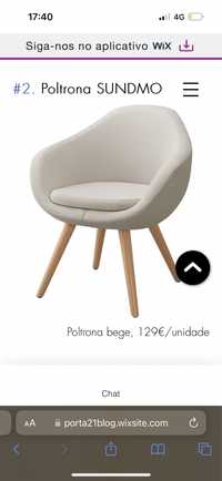 Poltrona IKEA SUNDMO nova