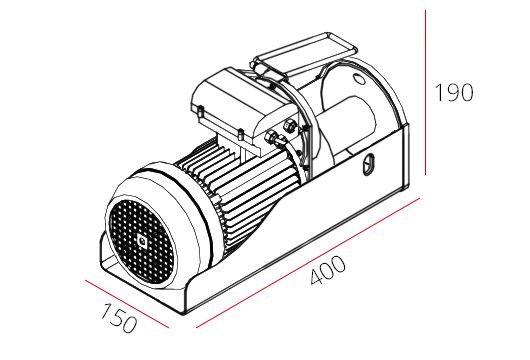Wciągarka Elektryczna Linowa 800kg 230v Dragon Wciągarka Budowlana 0,8