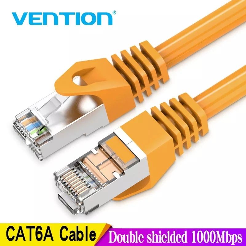 5 metros CAT 6A RJ45 marca VENTION 10gbps alta qualidade cabo Ethernet