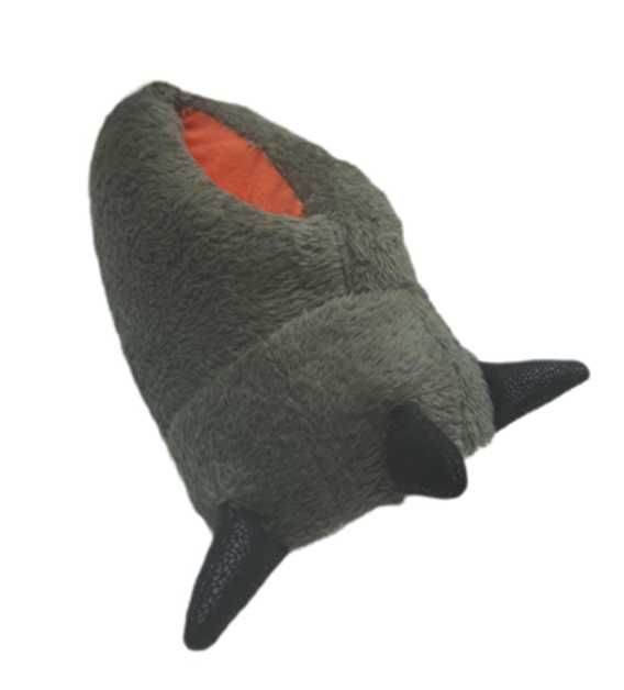 Zabawne bambosze męskie Łapy dinozaura roz44-50 owcza wełna