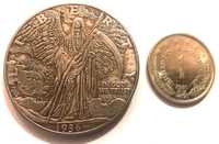 dolar śmierć z kosą Peace Liberty 1936 One Dollar + dinar